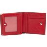 Червоний жіночий гаманець маленького розміру із натуральної шкіри на кнопці Marco Coverna 68616 - 2