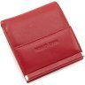 Червоний жіночий гаманець маленького розміру із натуральної шкіри на кнопці Marco Coverna 68616 - 3
