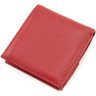 Красный женский кошелек маленького размера из натуральной кожи на кнопке Marco Coverna 68616 - 4