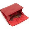Красный женский кошелек маленького размера из натуральной кожи на кнопке Marco Coverna 68616 - 5