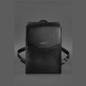 Угольно-черный городской рюкзак из натуральной кожи высокого качества BlankNote 78916 - 3