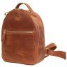 Светло-коричневый женский рюкзак-сумка из винтажной кожи BlankNote Groove S 79016 - 2