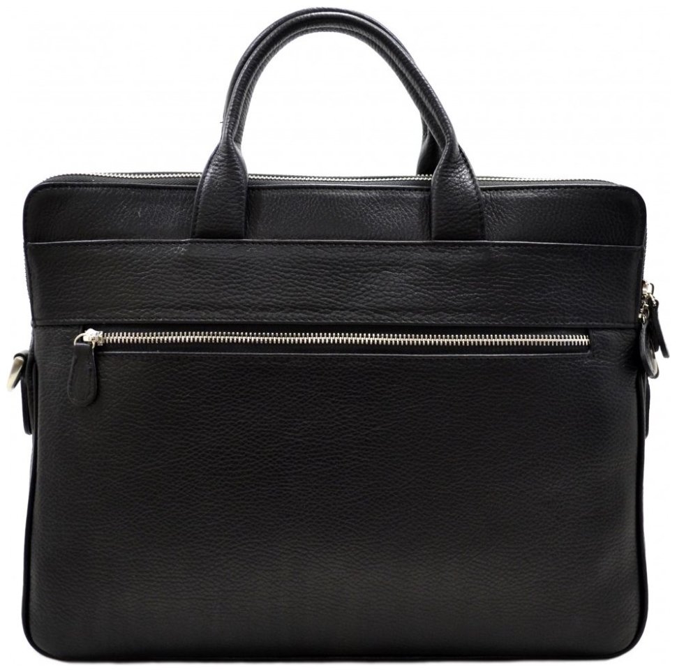Класичний чорний портфель із натуральної шкіри на два відділення Desisan 80317 фото №2 Класичний чорний портфель із натуральної шкіри на два відділення Desisan 80317 modnotak фото №2