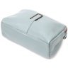 Женская наплечная сумка-кроссбоди из натуральной кожи голубого цвета на два отделения Vintage 2422280 - 3
