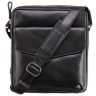 Черная мужская сумка-планшет на плечо из натуральной кожи Visconti Vesper 70717 - 1
