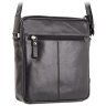 Черная мужская сумка-планшет на плечо из натуральной кожи Visconti Vesper 70717 - 6