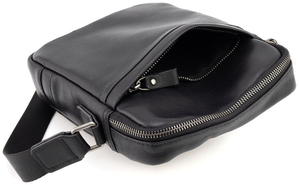 Мужская наплечная сумка из натуральной гладкой кожи Leather Collection 90717 modnotak фото №6