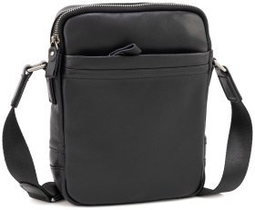 Мужская наплечная сумка из натуральной гладкой кожи Leather Collection 90717