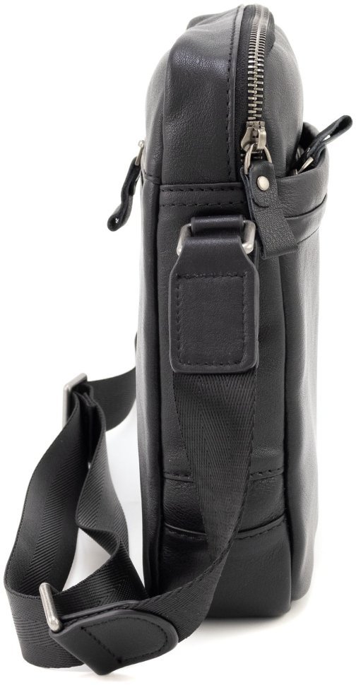 Мужская наплечная сумка из натуральной гладкой кожи Leather Collection 90717 modnotak фото №2