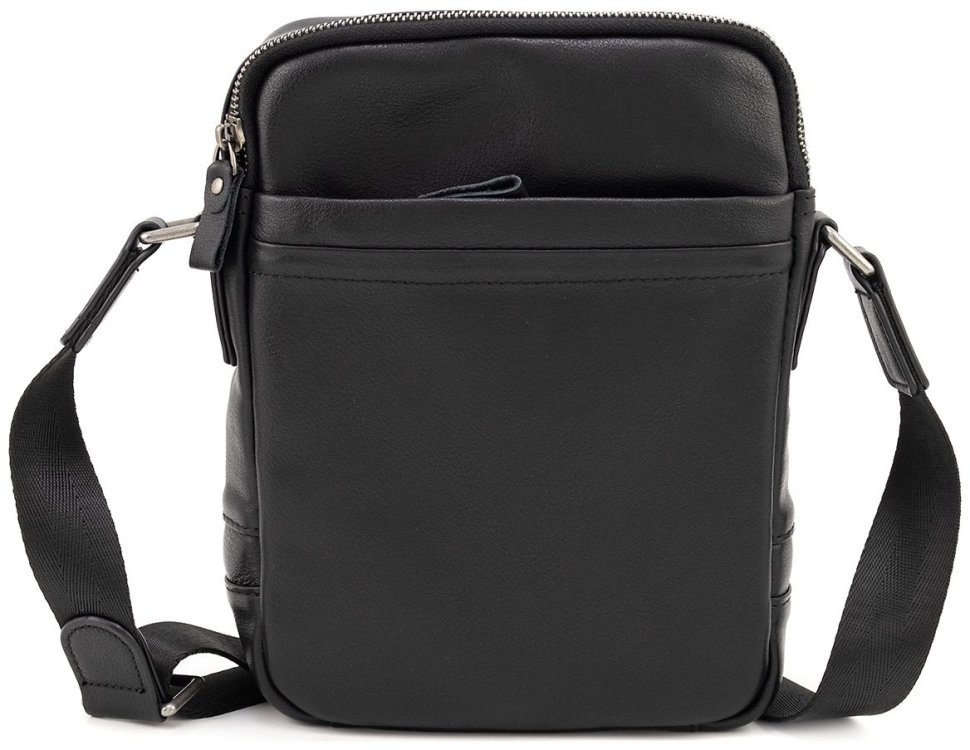 Мужская наплечная сумка из натуральной гладкой кожи Leather Collection 90717 modnotak фото №4