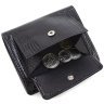 Чорний жіночий гаманець із лакованої шкіри під рептилію на магніті ST Leather 70817 - 4