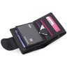 Чорний жіночий гаманець із лакованої шкіри під рептилію на магніті ST Leather 70817 - 6
