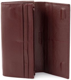 Кожаный женский кошелек бордового цвета ST Leather 90817