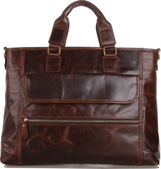 Чоловіча діловий сумка з натуральної винтажной шкіри VINTAGE STYLE (14245)