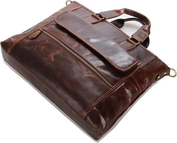 Мужская деловая сумка из натуральной винтажной кожи VINTAGE STYLE (14245)