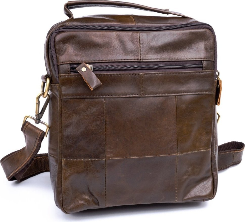 Удобная кожаная мужская сумка вертикального типа VINTAGE STYLE (14764) modnotak фото №2