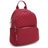 Яскравий стьобаний жіночий рюкзак з червоного текстилю Monsen 71817 - 1