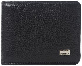 Обложка для автодокументов из кожи флотар черного цвета Desisan 81817