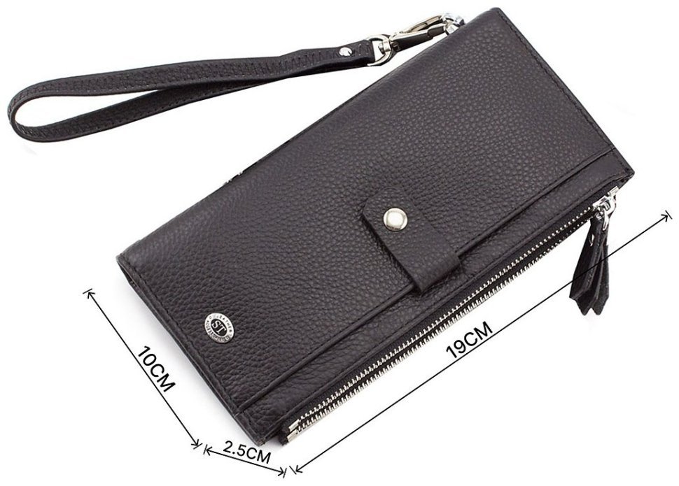 Шкіряний місткий гаманець - купюрник ST Leather Accessories (17398) modnotak фото №3