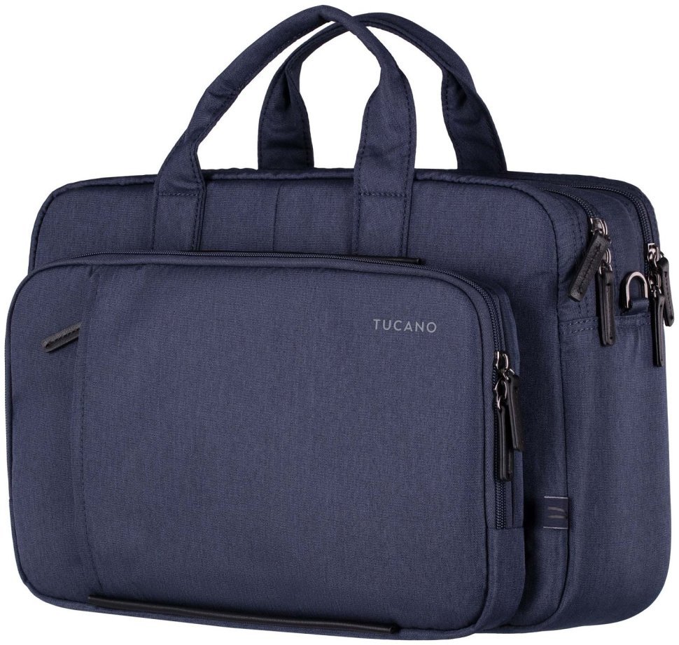 Большая бизнес сумка с отделением для ноутбука до 15" через плечо Tucano Flash синего цвета 103517 фото №1 Большая бизнес сумка с отделением для ноутбука до 15" через плечо Tucano Flash синего цвета 103517 modnotak фото №1