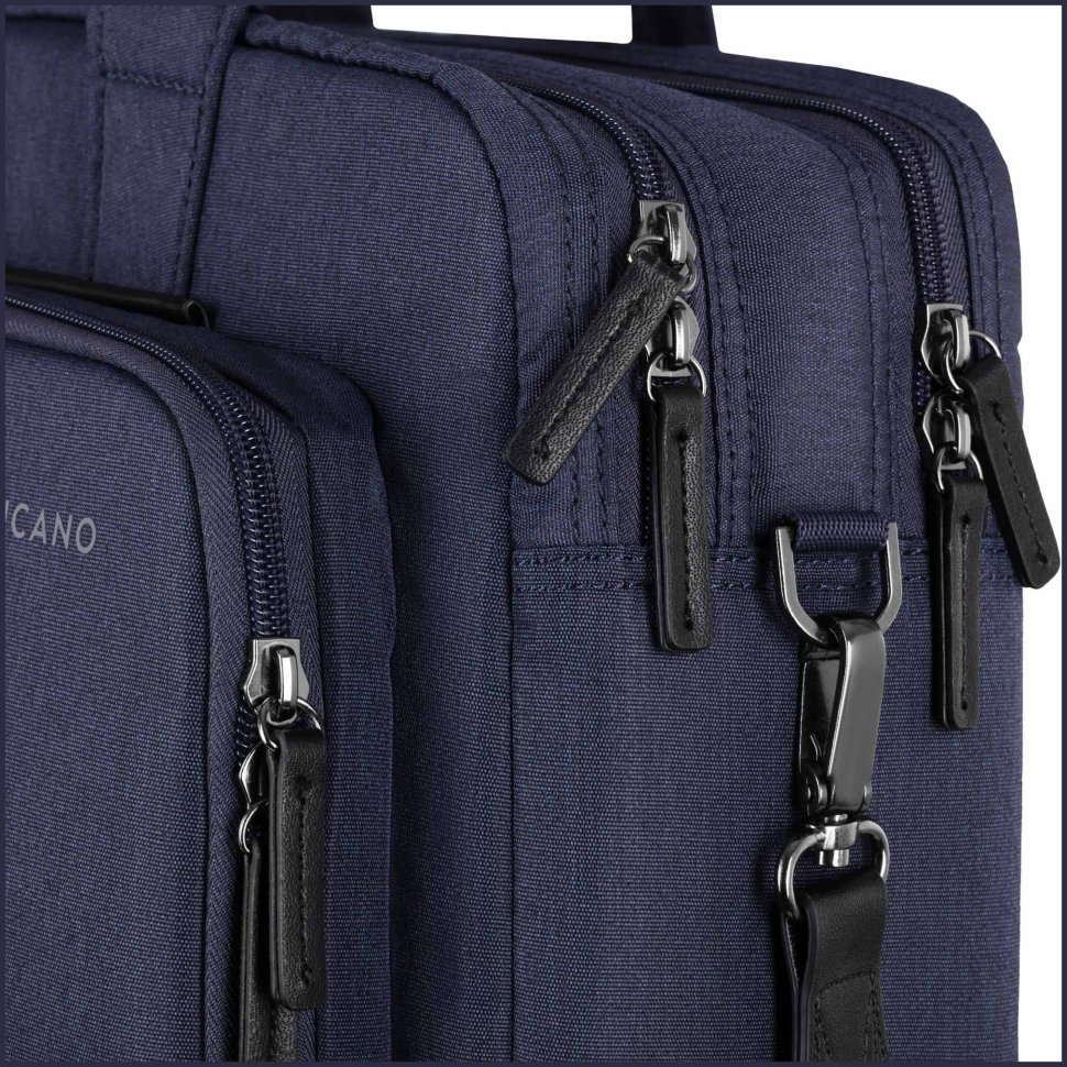 Большая бизнес сумка с отделением для ноутбука до 15" через плечо Tucano Flash синего цвета 103517 фото №6 Большая бизнес сумка с отделением для ноутбука до 15" через плечо Tucano Flash синего цвета 103517 modnotak фото №6