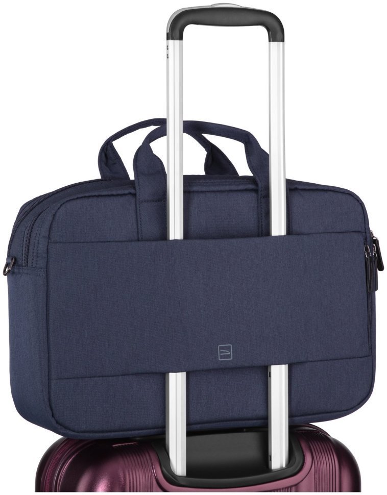 Большая бизнес сумка с отделением для ноутбука до 15" через плечо Tucano Flash синего цвета 103517 фото №9 Большая бизнес сумка с отделением для ноутбука до 15" через плечо Tucano Flash синего цвета 103517 modnotak фото №9