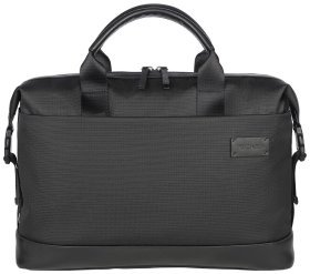 Деловая сумка для ноутбука до 16" из прочного текстиля с кожаными вставками Tucano Modo Premium черного цвета 103617