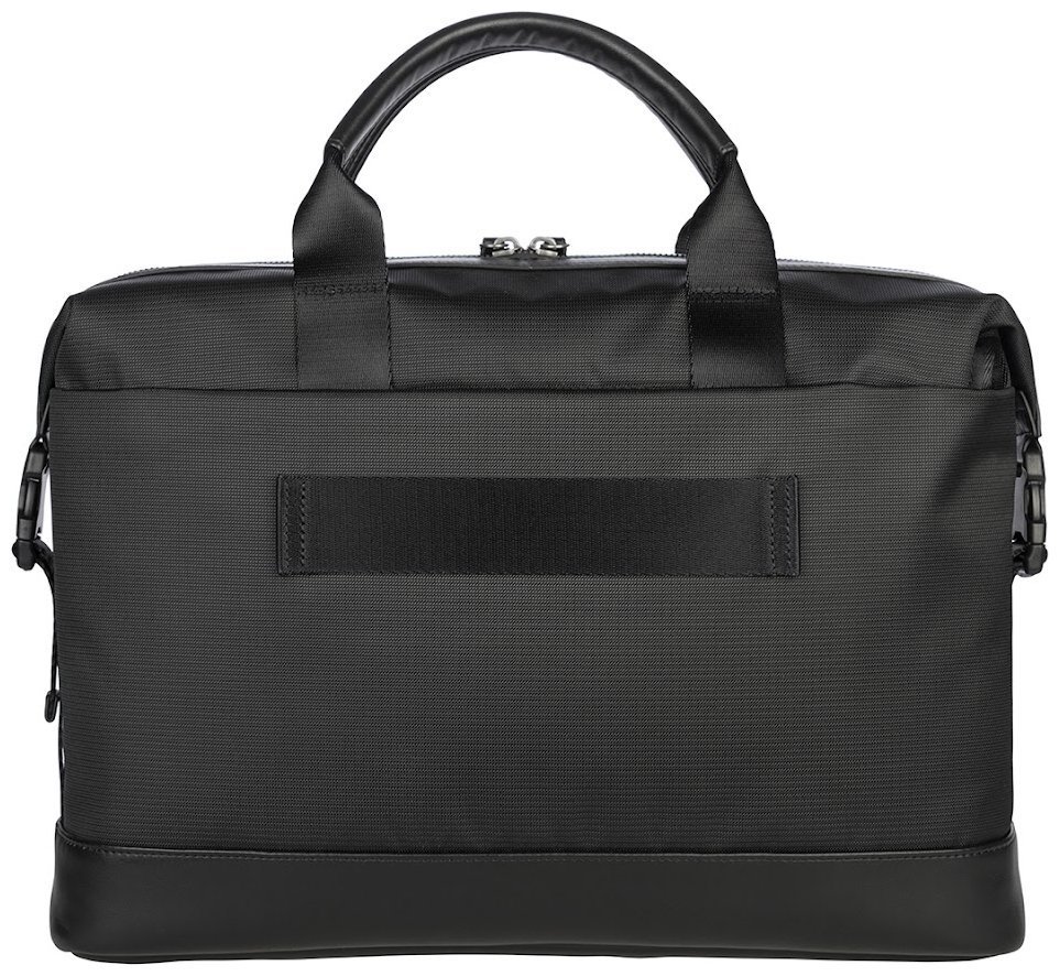 Деловая сумка для ноутбука до 16" из прочного текстиля с кожаными вставками Tucano Modo Premium черного цвета 103617 modnotak фото №3