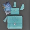 Подарунковий набір з натуральної шкіри (сумка, гаманець, брелок) BlankNote Лілу (12340) - 2