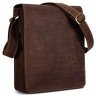 Мужская каркасная сумка-планшет из винтажной кожи коричневого цвета Tiding Bag (15904) фото №1 Мужская каркасная сумка-планшет из винтажной кожи коричневого цвета Tiding Bag (15904) modnotak фото - 1