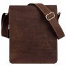 Мужская каркасная сумка-планшет из винтажной кожи коричневого цвета Tiding Bag (15904) - 2