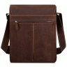 Мужская каркасная сумка-планшет из винтажной кожи коричневого цвета Tiding Bag (15904) фото №3 Мужская каркасная сумка-планшет из винтажной кожи коричневого цвета Tiding Bag (15904) modnotak фото - 3