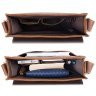 Мужская каркасная сумка-планшет из винтажной кожи коричневого цвета Tiding Bag (15904) фото №4 Мужская каркасная сумка-планшет из винтажной кожи коричневого цвета Tiding Bag (15904) modnotak фото - 4