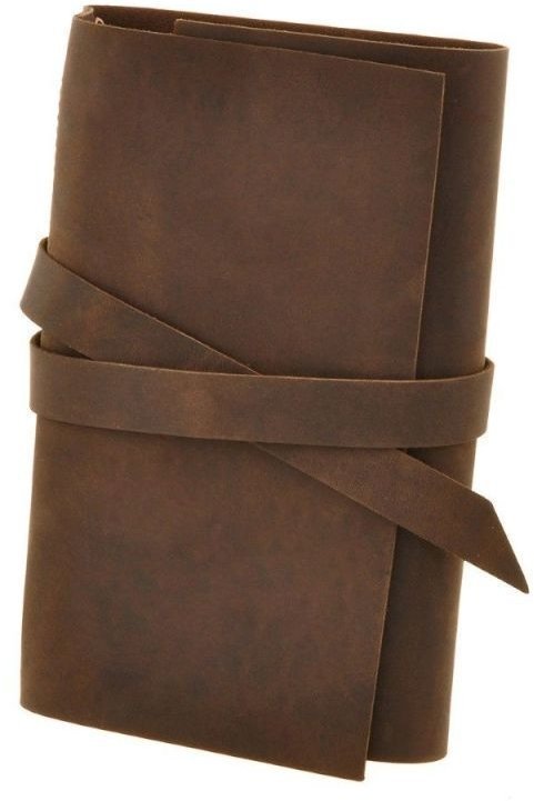 Кожаный блокнот (Софт-бук) в темно-коричневой обложке BlankNote (13717)