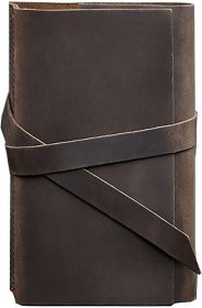 Шкіряний блокнот (Софт-бук) в темно-коричневой обложке BlankNote (13717)
