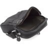 Чоловіча недорога шкіряна сумка-планшет чорного кольору на два відділи Leather Collection (39243917) - 7