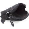 Чоловіча недорога шкіряна сумка-планшет чорного кольору на два відділи Leather Collection (39243917) - 8