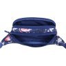 Синяя текстильная поясная сумка с принтом Bagland Bella 54017 - 4