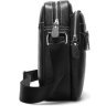 Наплічна чоловіча сумка Флотар чорного кольору VINTAGE STYLE (20018) - 5