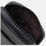 Городская мужская сумка через плечо на 1 отделение из качественной кожи флотар Borsa Leather 104517 черного цвета modnotak фото - 5
