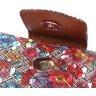 Великий жіночий гаманець із натуральної шкіри з декоративним принтом KARYA (2421103) - 3