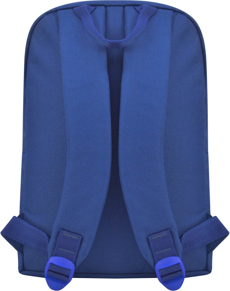 Тканинний рюкзак яскравого синього кольору з принтом Bagland (55417)