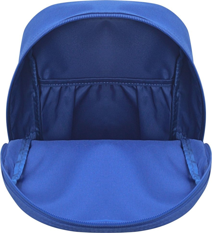 Тканинний рюкзак яскравого синього кольору з принтом Bagland (55417)