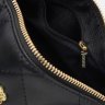 Женская кожаная сумка черного цвета с ремешком-цепочкой Keizer (56017) - 6