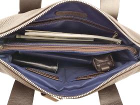 Кожаная сумка коричневого цвета с ручками VATTO (11958) - 2