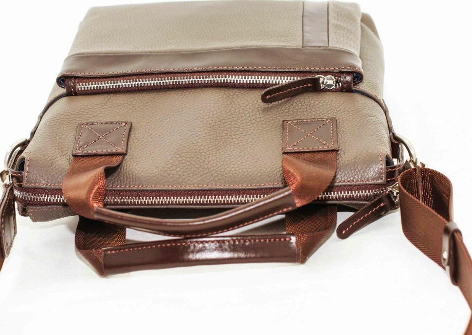 Стильная мужская наплечная сумка под планшет с ручками VATTO (12058)