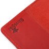 Червона жіноча обкладинка на паспорт із натуральної шкіри з гербом Shvigel (2413958) - 6