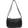 Женская кожаная сумка черного цвета с одной лямкой Borsa Leather (56617) - 1