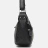 Женская кожаная сумка черного цвета с одной лямкой Borsa Leather (56617) - 4