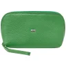 Вместительная женская косметичка из натуральной кожи флотар Desisan 106717 зеленого цвета modnotak фото - 3